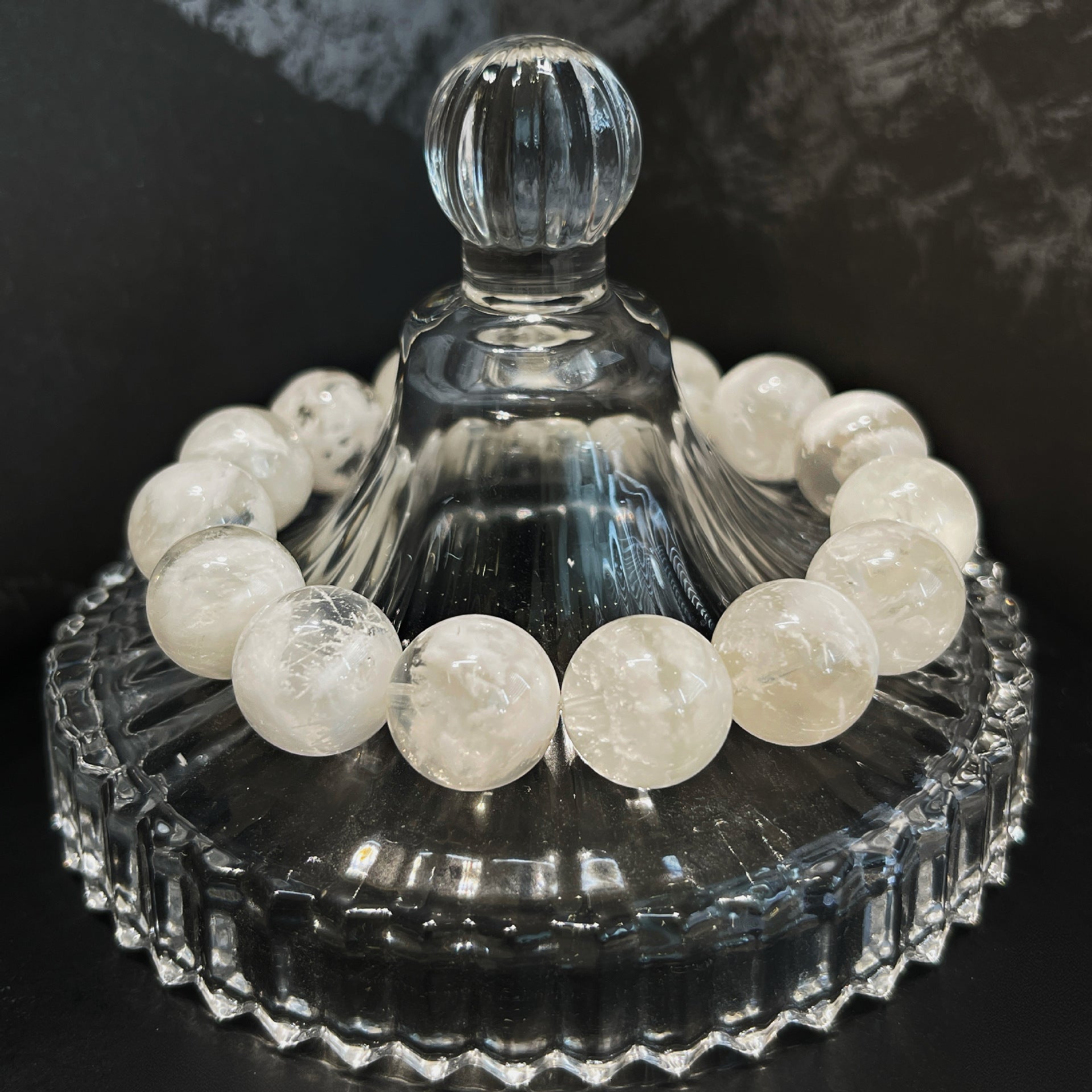 Snow Veil Crystal Energy Bracelet Snow Phantom Quartz for Clarity, Protection & Inner Peace