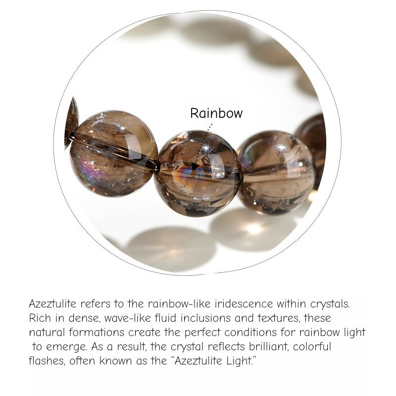 Joyceen Twilight Radiance Smoky Azeztulite Crystal Bracelet for Balance & Inner Strength