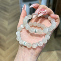 Moonlit Garden Energy Bracelet – White Moonlight Crystal Elegant Healing Jewelry