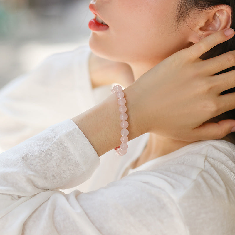 Starry Love Rose Quartz Bracelets Star Charm | Sweet Love Crystal Jewelry