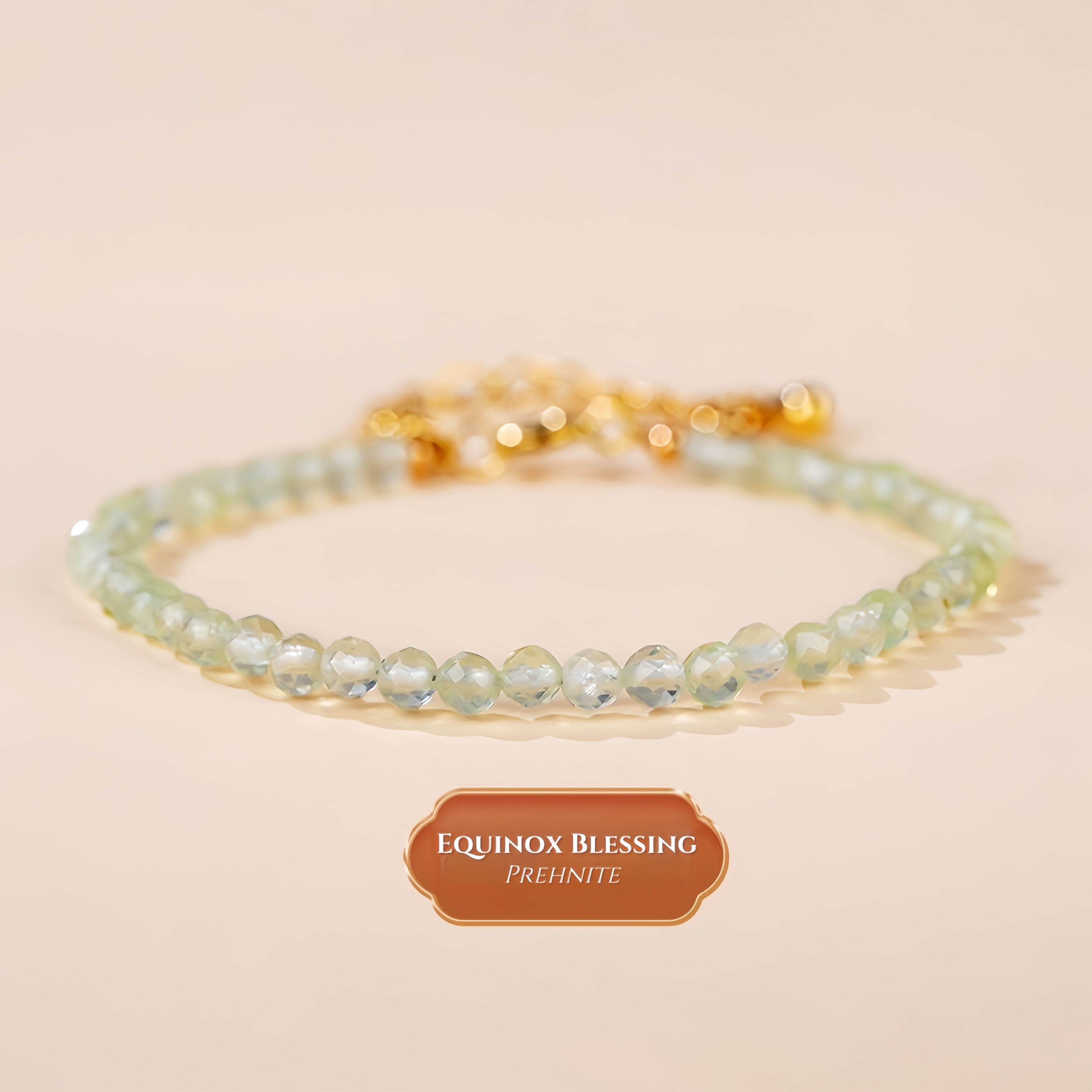 3mm Healing Crystal Bead Bracelets – White Quartz, Prehnite & More