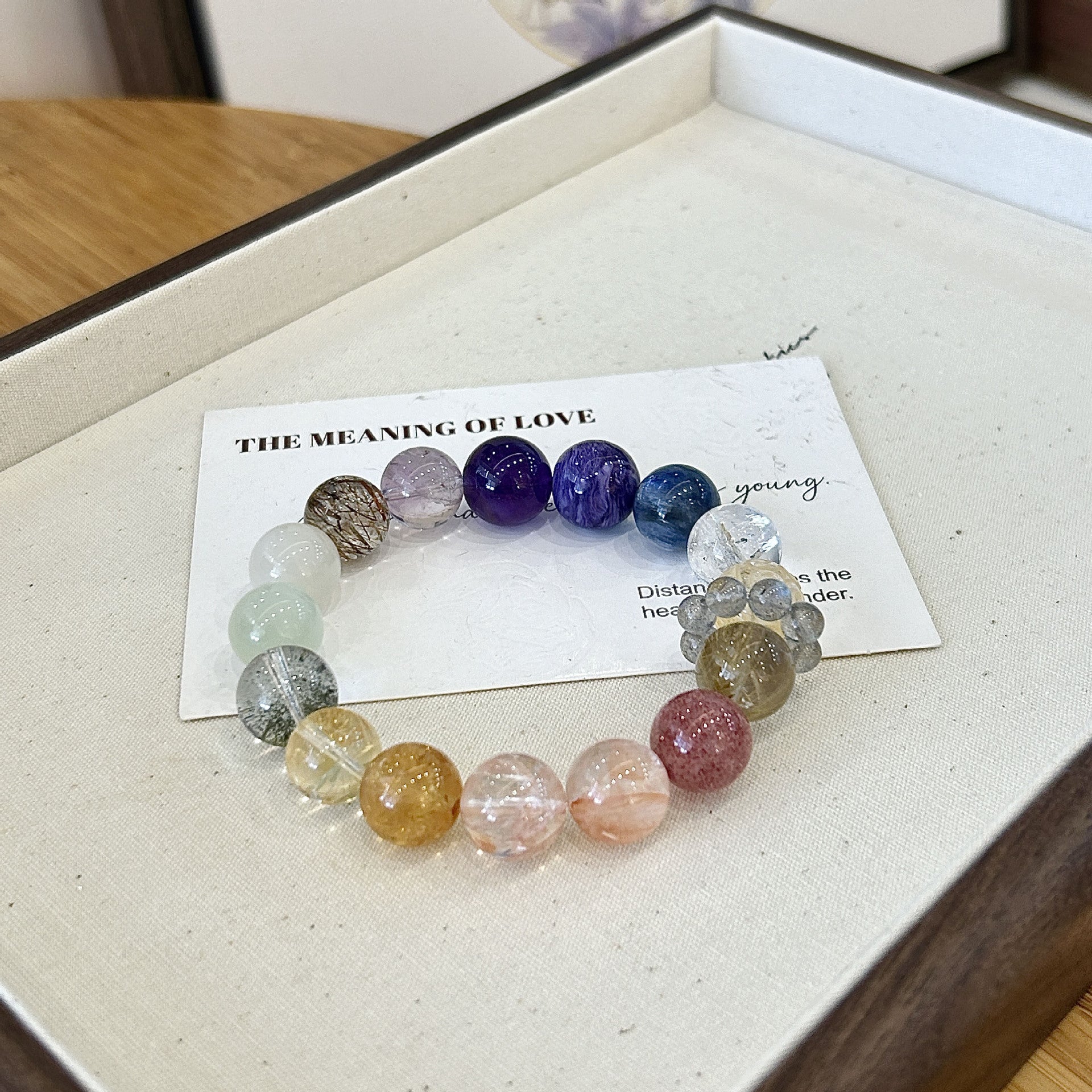 Rainbow Energy Guardian Bracelet Multi-Gemstone Healing Jewelry