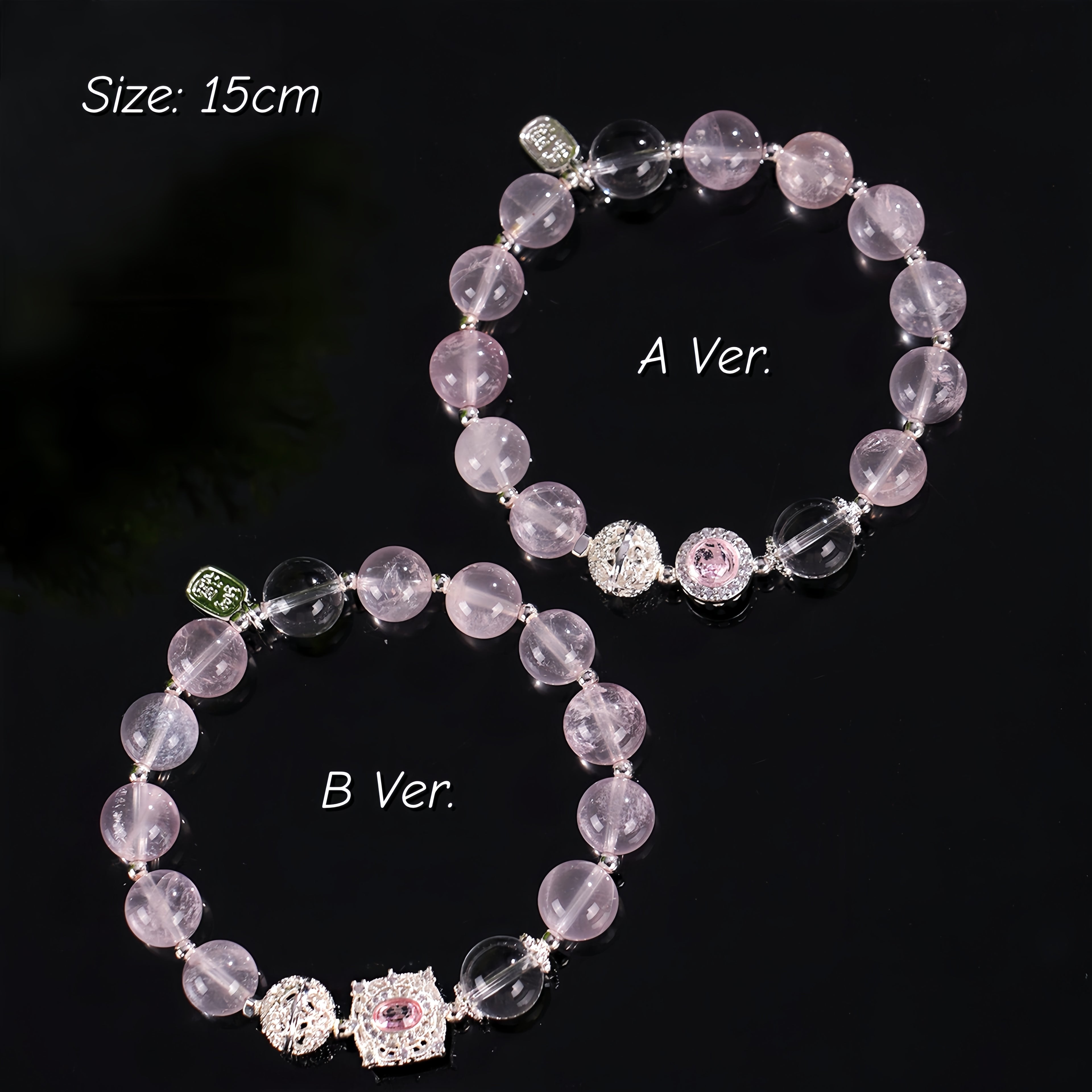 Fortune Lover Rose Quartz Bracelet with Lab-Grown Diamond Attract Love, Prosperity & Good Fortune