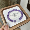 Auspice Guardian Amethyst Bracelet with Clear Quartz Pixiu Charm for Wealth & Protection - Joyceen Crystal