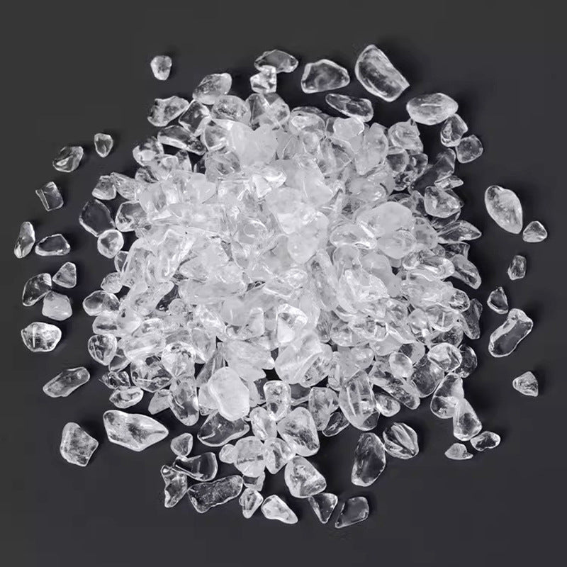 Crystal Cleansing Bowl with White Quartz Chips – Glass Purification Dish for Jewelry, Salt, Essential Oils & Energy Healing - Joyceen Crystal