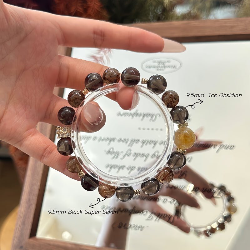 Golden Emperor Crystal Bracelet | Citrine, Tiger's Eye & Fu Lu Gourd - Joyceen Crystal