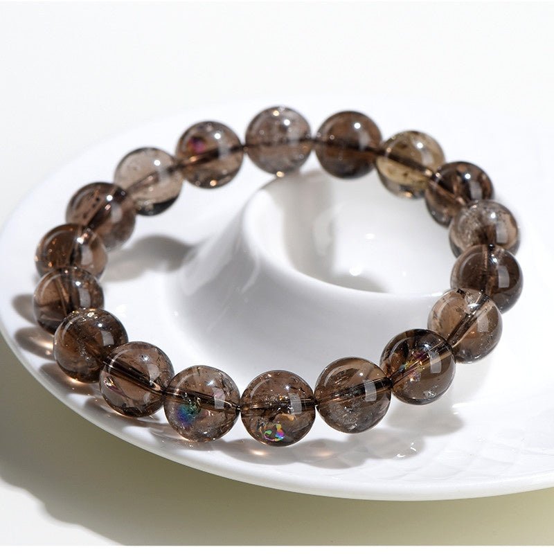 Joyceen Twilight Radiance Smoky Azeztulite Crystal Bracelet for Balance & Inner Strength - Joyceen Crystal