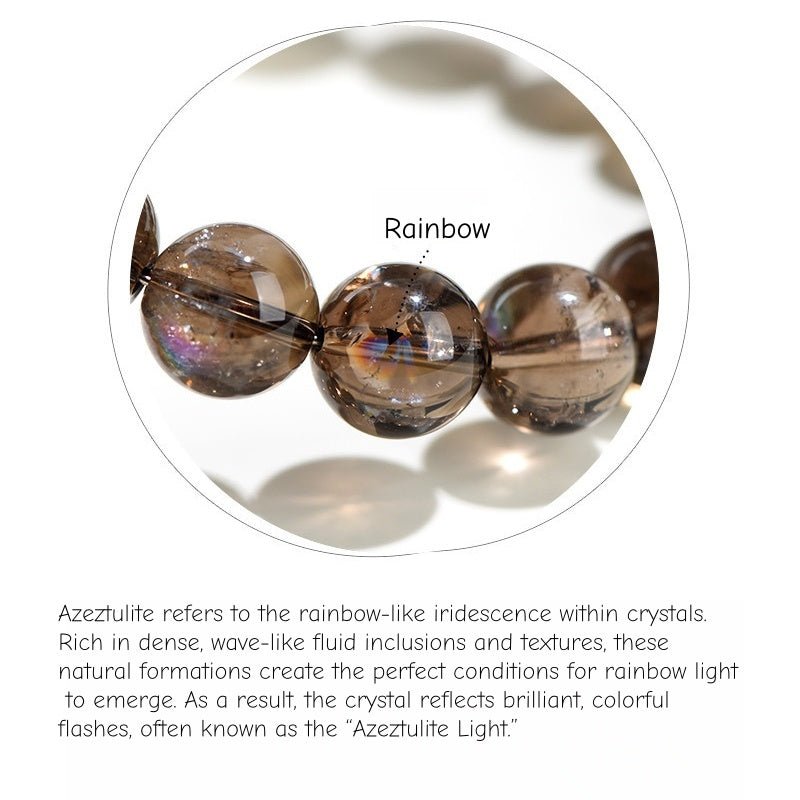 Joyceen Twilight Radiance Smoky Azeztulite Crystal Bracelet for Balance & Inner Strength - Joyceen Crystal