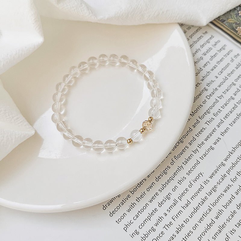 Natural White Agate Bracelet Healing & Protection Stone - Joyceen Crystal